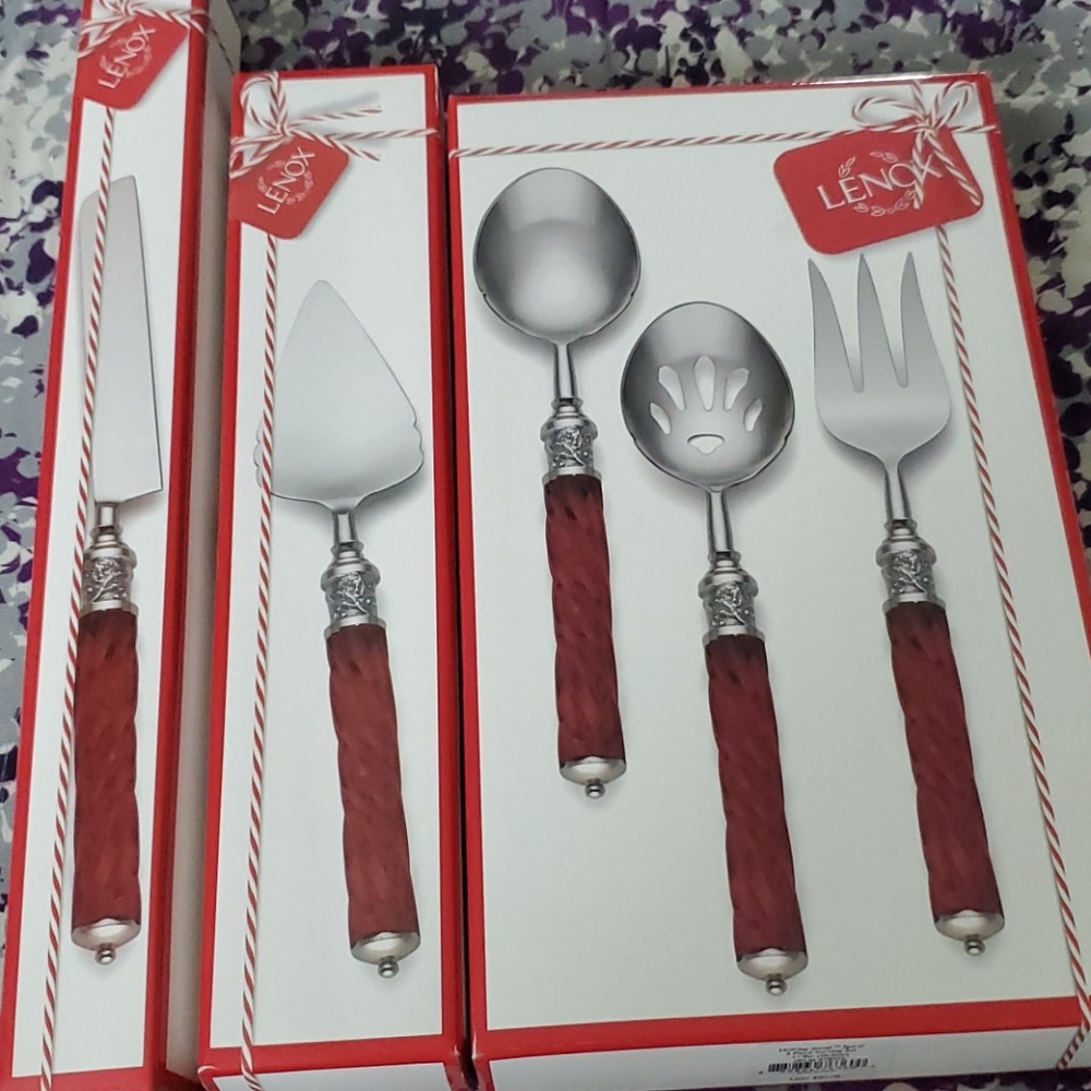 NWT Lenox Holiday Jewel Serveware Bundle
